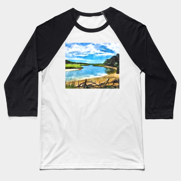 Scorton creek, East Sandwich, CapeCod,MA Baseball T-Shirt by Dillyzip1202